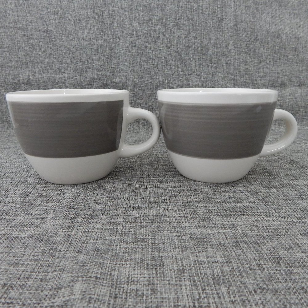 Threshold Stoneware Mug 12 oz Bistro Pattern Set 2